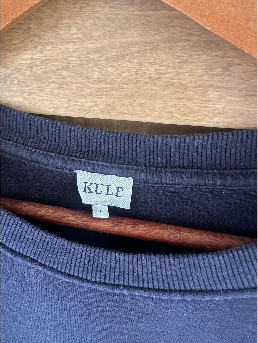 KULE Organic Cotton Raleigh Dropout University Crewneck Sweatshirt Women’s Large - Picture 7 of 11